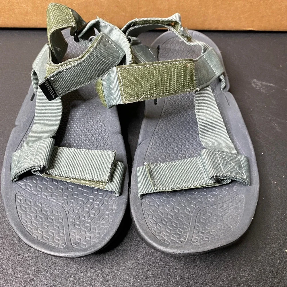 Merrell Bravada Cord Wrap Sandals Womens Green Hiking Vibram MegaGrip Size 7